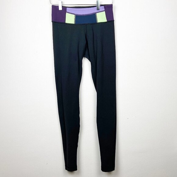 LULULEMON | Groove Reversible Legging Black Purple - Picture 1 of 6